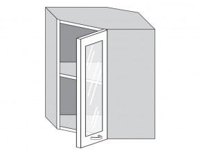 1.60.3у Шкаф настенный (h=720) угловой на 600мм со стекл. дверцей в Камышлове - kamyshlov.magazin-mebel74.ru | фото