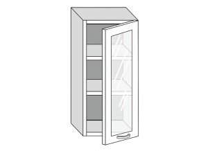 19.40.3 Шкаф настенный (h=913) на 400мм с 1-ой стекл. дверцей в Камышлове - kamyshlov.magazin-mebel74.ru | фото