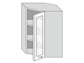 19.60.3у Шкаф настенный (h=913) угловой на 600мм со стекл. дверцей в Камышлове - kamyshlov.magazin-mebel74.ru | фото
