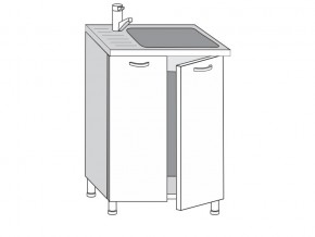 2.60.2мн Шкаф-стол на 600мм под накладную мойку с 2-мя дверцами в Камышлове - kamyshlov.magazin-mebel74.ru | фото