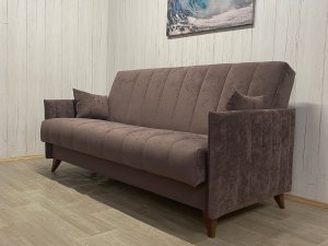 Диван Престиж-3 НПБ, велюр Sensey Dusty plum в Камышлове - kamyshlov.magazin-mebel74.ru | фото