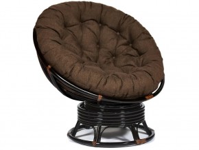 Кресло-качалка Papasan w 23/01 B с подушкой Antique brown, ткань Коричневый в Камышлове - kamyshlov.magazin-mebel74.ru | фото