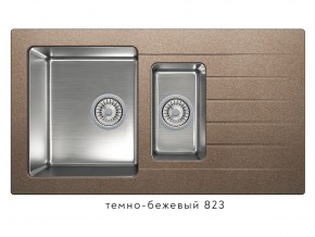 Мойка комбинированная Tolero twist TTS-890 Темно-бежевый 823 в Камышлове - kamyshlov.magazin-mebel74.ru | фото