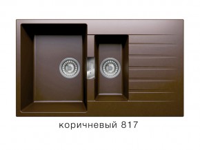 Мойка кварцевая Tolero Loft TL-860 Коричневый 817 в Камышлове - kamyshlov.magazin-mebel74.ru | фото